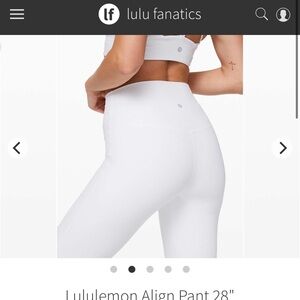 Lulu lemon align pant 28’